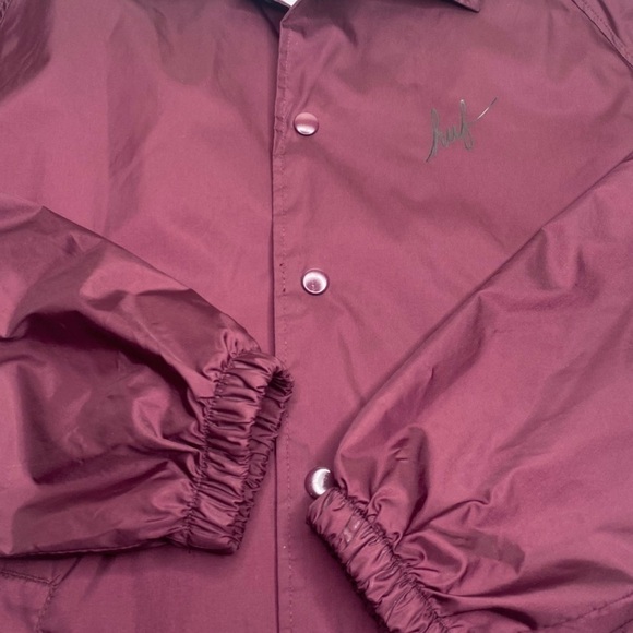 Huf Big H Burgundy Coach Jacket Sz M - Picture 10 of 11